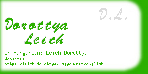 dorottya leich business card